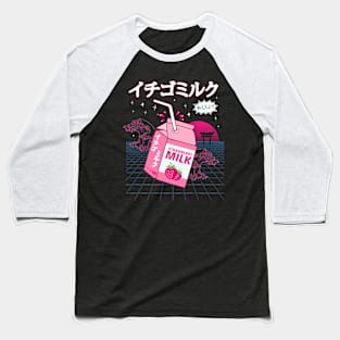 Strawberry Milk Vaporwave Harajuku Baseball T-Shirt